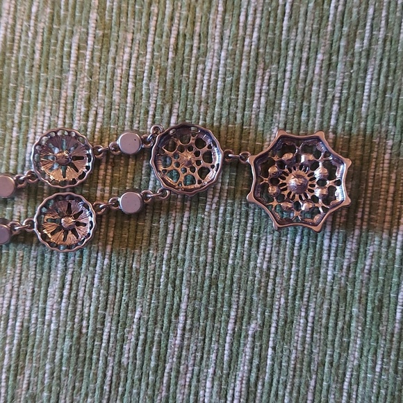 Silver with Grey Stones Necklace - Picture 4 of 4